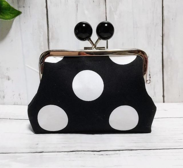 ドット 水玉 あめ玉 角型がま口 親子がま口 お財布ポーチ < 女性ファッション ドット 水玉 あめ玉 角型がま口 親子がま口 お財布ポーチ < 女性ファッションの