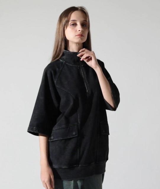 新品 未開封【CLEL】Vintage Design Short Sleeve Half Zip T-shirts < 女性ファッション 新品 未開封【CLEL】Vintage Design Short Sleeve Half Zip T-shirts < 女性ファッションの