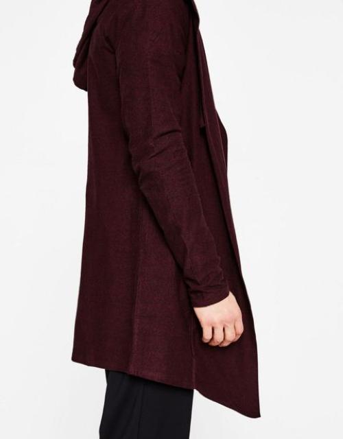 Bershka ベルシュカ フード付き ケープ ロングパーカー/メンズ/XS/ボルドー☆新品 < ブランド Bershka ベルシュカ フード付き ケープ ロングパーカー/メンズ/XS/ボルドー☆新品 < ブランドの