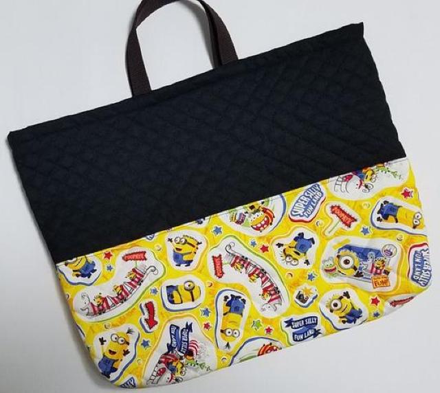 15B ミニオンズ 【限定】★ レッスンバッグ 大 (*^O^*) ハンドメイド < キッズ/ベビー  15B ミニオンズ 【限定】★ レッスンバッグ 大 (*^O^*) ハンドメイド  < キッズ/ベビーの