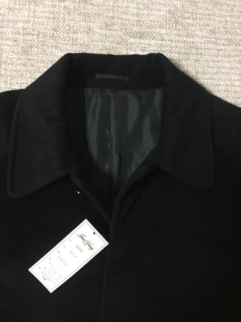 619.新品☆メンズ☆カシミヤ混冬コート☆黒/ブラック☆X L < 男性ファッション  619.新品☆メンズ☆カシミヤ混冬コート☆黒/ブラック☆X L < 男性ファッションの