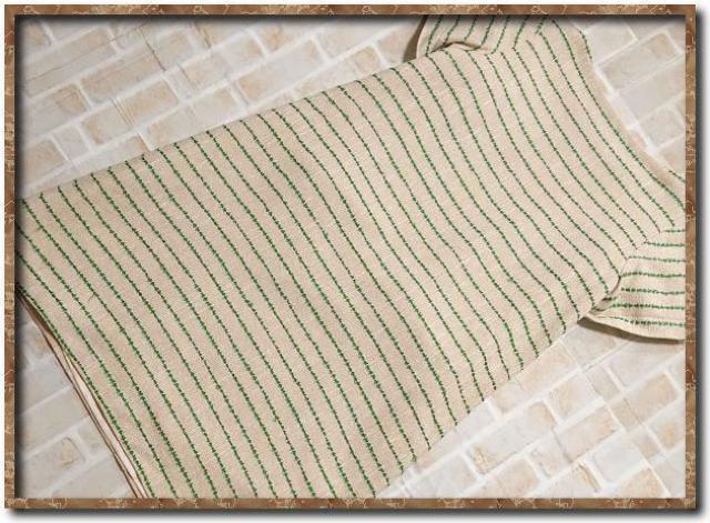 アナトリエ ボーダーワンピース ベージュ×緑 < ブランド アナトリエ ボーダーワンピース ベージュ×緑 < ブランドの