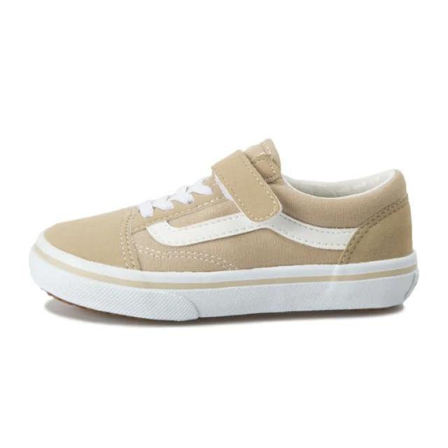 【VANS】 OLD SKOOL (14-18) ヴァンズ オールドスクール V36CJ BEIGE キッズ 親子コーデ 公園遊び < キッズ/ベビー 【VANS】 OLD SKOOL (14-18) ヴァンズ オールドスクール V36CJ BEIGE キッズ 親子コーデ 公園遊び < キッズ/ベビーの
