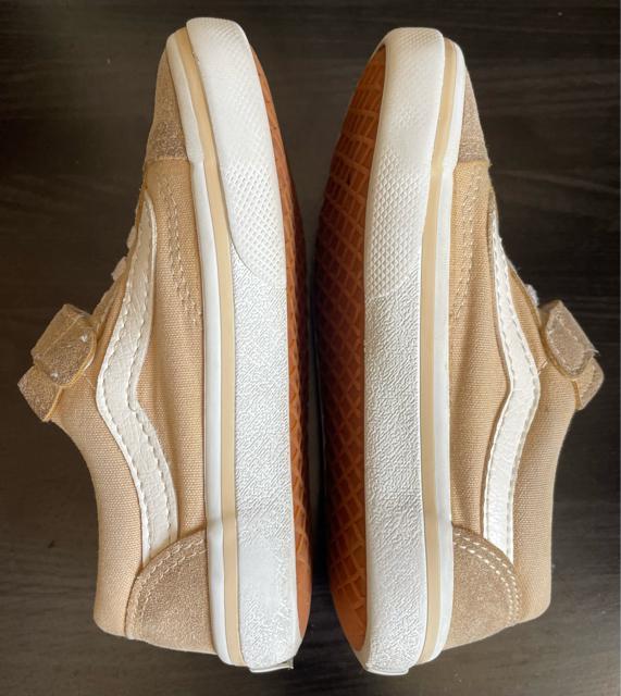 【VANS】 OLD SKOOL (14-18) ヴァンズ オールドスクール V36CJ BEIGE キッズ 親子コーデ 公園遊び < キッズ/ベビー 【VANS】 OLD SKOOL (14-18) ヴァンズ オールドスクール V36CJ BEIGE キッズ 親子コーデ 公園遊び < キッズ/ベビーの