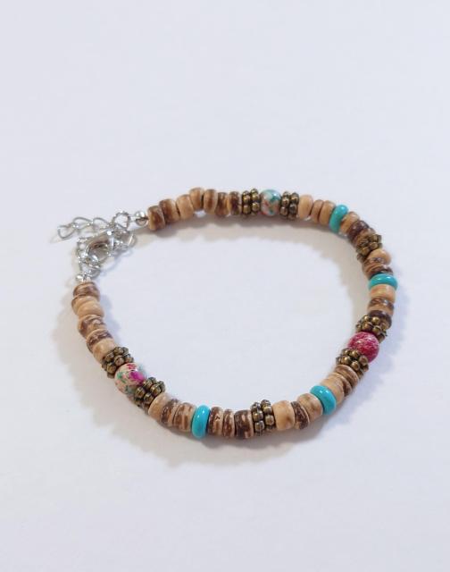 ウッドブレスレット★新品  メンズブレスレット  ボヘミアン  夏アクセサリー  レディースブレスレット  ココナッツビーズ < 女性アクセサリー/時計  ウッドブレスレット★新品  メンズブレスレット  ボヘミアン  夏アクセサリー  レディースブレスレット  ココナッツビーズ < 女性アクセサリー/時計の