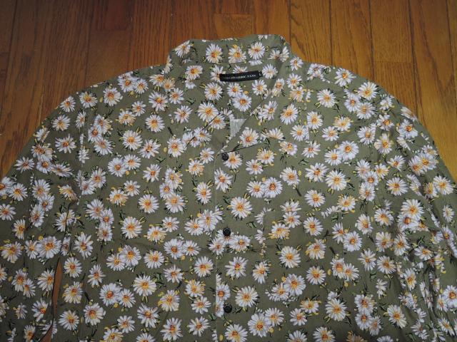 HYSTERIC GLAMOUR ヒステリックグラマー DAISY SKULL柄 オープンカラーシャツ L スカルフラワー柄 長袖 < ブランド  HYSTERIC GLAMOUR ヒステリックグラマー DAISY SKULL柄 オープンカラーシャツ L スカルフラワー柄 長袖 < ブランドの