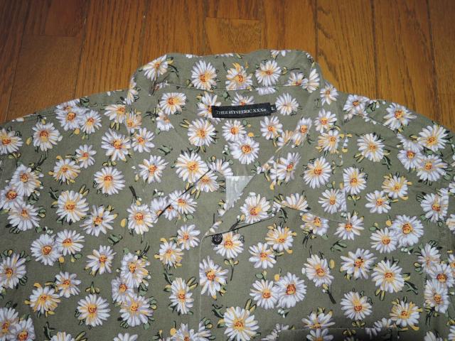HYSTERIC GLAMOUR ヒステリックグラマー DAISY SKULL柄 オープンカラーシャツ L スカルフラワー柄 長袖 < ブランド  HYSTERIC GLAMOUR ヒステリックグラマー DAISY SKULL柄 オープンカラーシャツ L スカルフラワー柄 長袖 < ブランドの