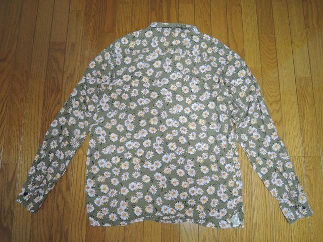 HYSTERIC GLAMOUR ヒステリックグラマー DAISY SKULL柄 オープンカラーシャツ L スカルフラワー柄 長袖 < ブランド  HYSTERIC GLAMOUR ヒステリックグラマー DAISY SKULL柄 オープンカラーシャツ L スカルフラワー柄 長袖 < ブランドの