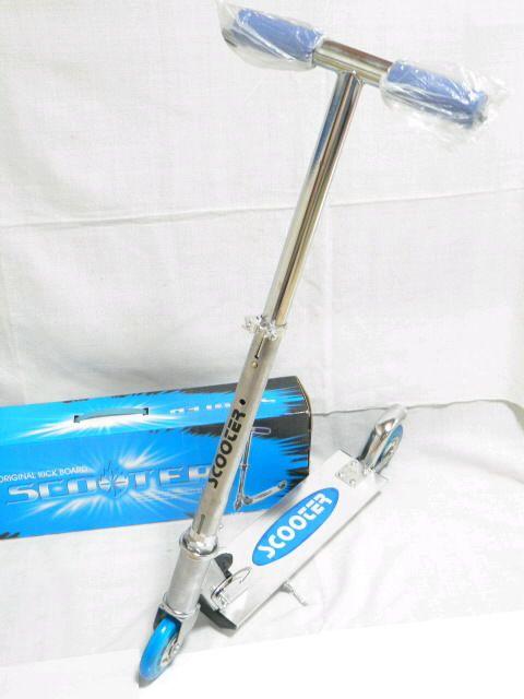 お子様に♪高さ調整可 キックボード.スケートスクーター箱付 ブルーA < おもちゃ  お子様に♪高さ調整可 キックボード.スケートスクーター箱付 ブルーA < おもちゃの