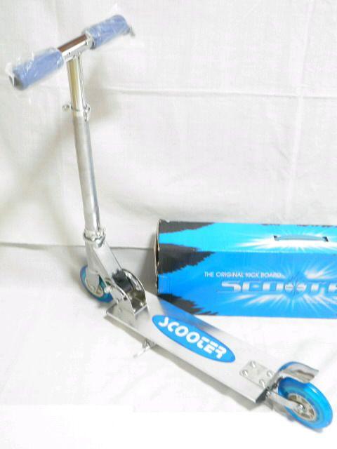 お子様に♪高さ調整可 キックボード.スケートスクーター箱付 ブルーA < おもちゃ  お子様に♪高さ調整可 キックボード.スケートスクーター箱付 ブルーA < おもちゃの