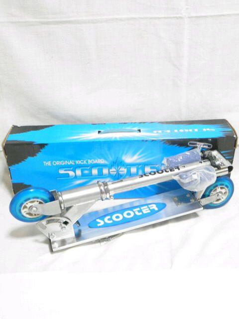 お子様に♪高さ調整可 キックボード.スケートスクーター箱付 ブルーA < おもちゃ  お子様に♪高さ調整可 キックボード.スケートスクーター箱付 ブルーA < おもちゃの