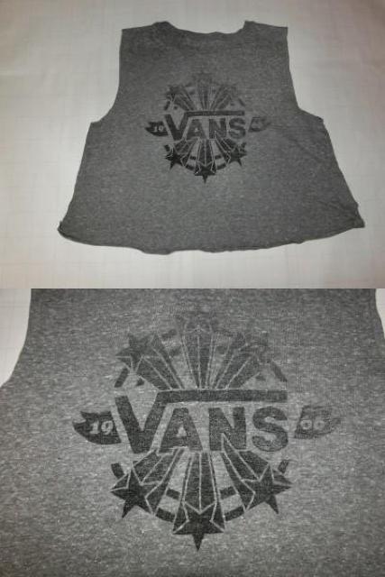 USA購入 【VANS】ロゴプリント ショート丈 タンクトップ US L < 女性ファッション  USA購入 【VANS】ロゴプリント ショート丈 タンクトップ US L < 女性ファッションの