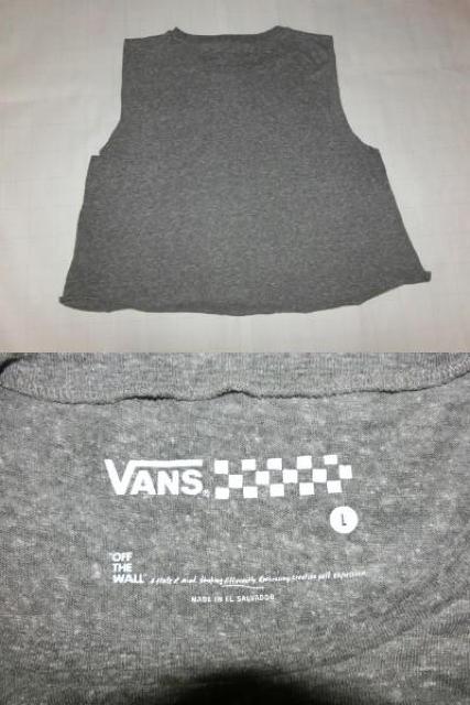 USA購入 【VANS】ロゴプリント ショート丈 タンクトップ US L < 女性ファッション  USA購入 【VANS】ロゴプリント ショート丈 タンクトップ US L < 女性ファッションの