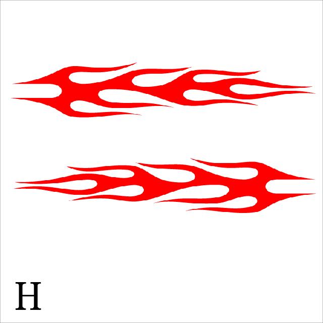 ファイヤーパターンステッカー H 50センチ 2枚組 < 自動車/バイク ファイヤーパターンステッカー H 50センチ 2枚組 < 自動車/バイク