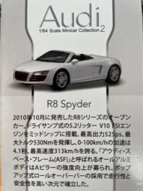アウディ2 R8 スパイダー ★京商サンクス限定★ < ホビー  アウディ2 R8 スパイダー ★京商サンクス限定★ < ホビーの