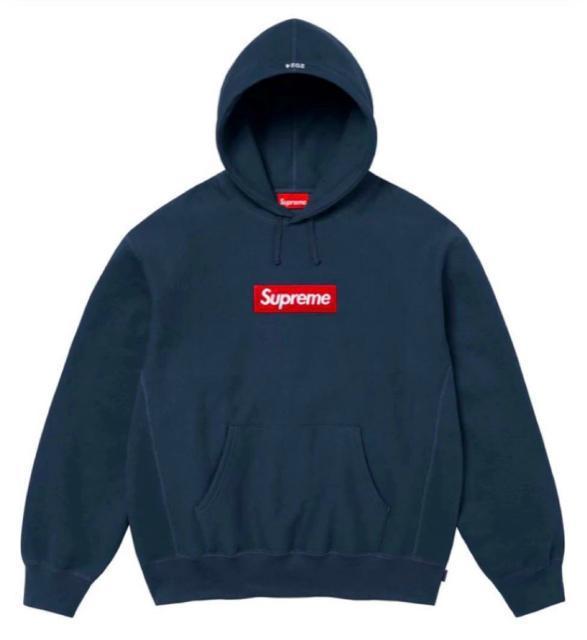 Supreme Box Logo Hooded Sweatshirt ネイビーM < ブランド  Supreme Box Logo Hooded Sweatshirt ネイビーM  < ブランドの