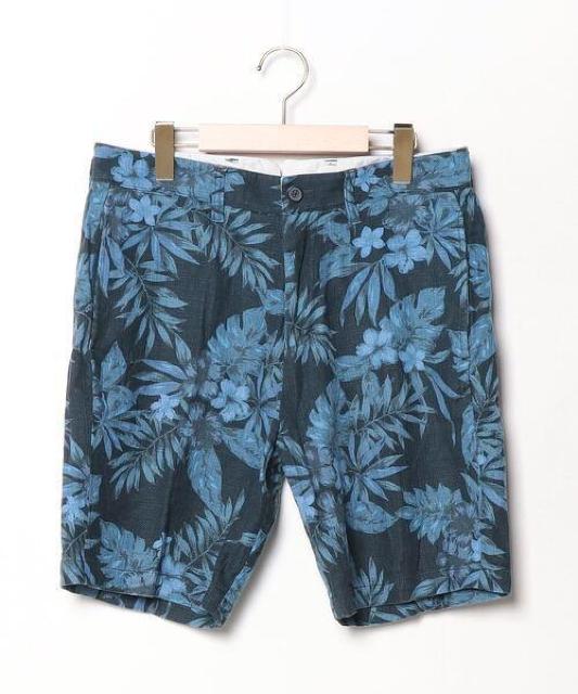 ☆SHIPS シップス 総柄 葉っぱ柄 ハーフパンツ 短パン ショートパンツ/メンズ/M < ブランド ☆SHIPS シップス 総柄 葉っぱ柄 ハーフパンツ 短パン ショートパンツ/メンズ/M < ブランドの