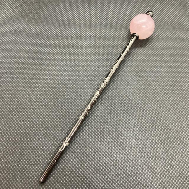 即決 ローズクォーツ かんざし 簪 < 女性アクセサリー/時計  即決 ローズクォーツ かんざし 簪  < 女性アクセサリー/時計の