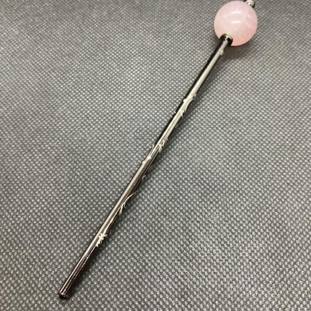 即決 ローズクォーツ かんざし 簪 < 女性アクセサリー/時計  即決 ローズクォーツ かんざし 簪 < 女性アクセサリー/時計の
