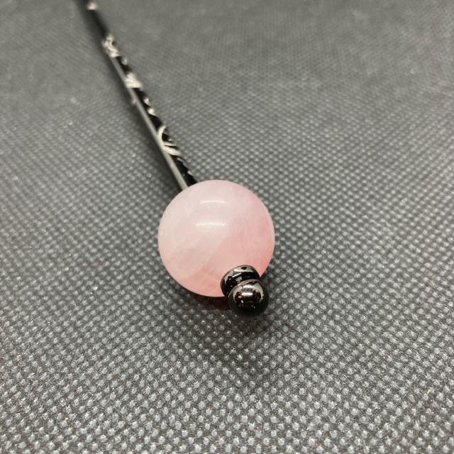 即決 ローズクォーツ かんざし 簪 < 女性アクセサリー/時計  即決 ローズクォーツ かんざし 簪 < 女性アクセサリー/時計の