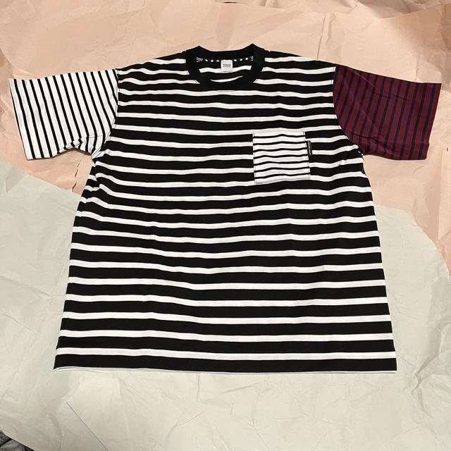 【TAKEO KIKUCHI】 クレイジー ボーダー 半袖カットソー / 2 半袖Tシャツ < ブランド 【TAKEO KIKUCHI】 クレイジー ボーダー 半袖カットソー / 2 半袖Tシャツ < ブランドの