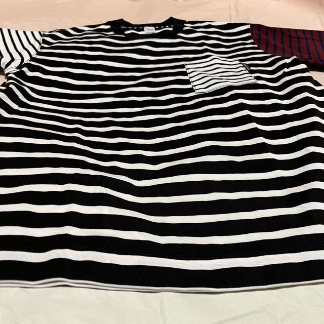 【TAKEO KIKUCHI】 クレイジー ボーダー 半袖カットソー / 2 半袖Tシャツ < ブランド 【TAKEO KIKUCHI】 クレイジー ボーダー 半袖カットソー / 2 半袖Tシャツ < ブランドの