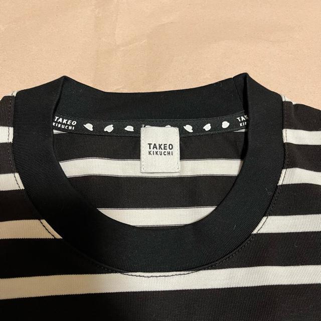 【TAKEO KIKUCHI】 クレイジー ボーダー 半袖カットソー / 2 半袖Tシャツ < ブランド 【TAKEO KIKUCHI】 クレイジー ボーダー 半袖カットソー / 2 半袖Tシャツ < ブランドの