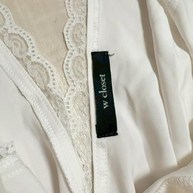 ◆w closet/ダブルクローゼット◆レースオールインワン★ホワイトF*サテン生地*海外リゾートコーデ♪ < ブランド ◆w closet/ダブルクローゼット◆レースオールインワン★ホワイトF*サテン生地*海外リゾートコーデ♪ < ブランドの