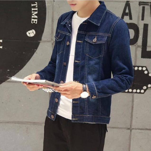 メンズ デニムジャケット 長袖 秋服 ジージャン トップス ブルー XL < 男性ファッション メンズ デニムジャケット 長袖 秋服 ジージャン トップス ブルー XL < 男性ファッションの