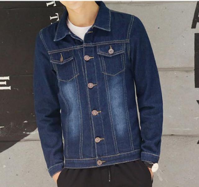 メンズ デニムジャケット 長袖 秋服 ジージャン トップス ブルー XL < 男性ファッション メンズ デニムジャケット 長袖 秋服 ジージャン トップス ブルー XL < 男性ファッションの
