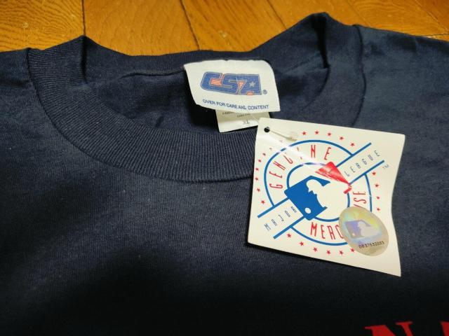 MLB �A�g�����^�u���[�u�X Atlanta BRAVES T�V���c XL �l�C�r�[ �^�O�t �� �j���t�@�b�V������ 