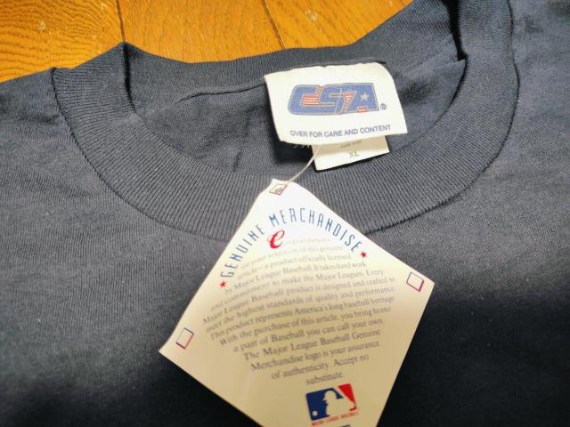 MLB �A�g�����^�u���[�u�X Atlanta BRAVES T�V���c XL �l�C�r�[ �^�O�t �� �j���t�@�b�V������ 