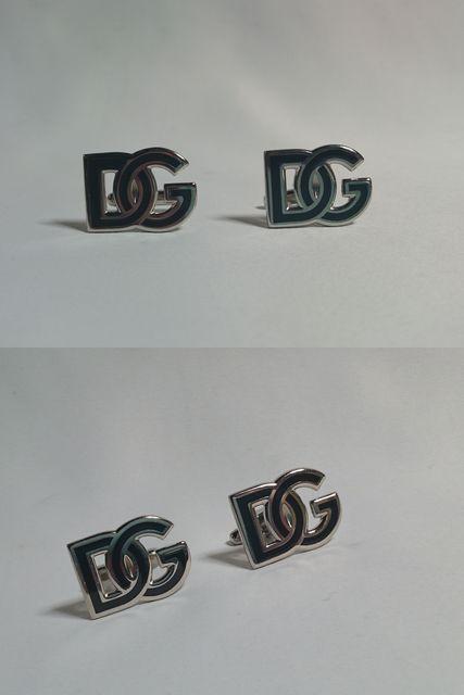 正規美 激レア ドルチェ&ガッバーナ DGロゴ カフス 黒×銀 コンビカラーボタン カフリンクス エンブレムアイコン < ブランド 正規美 激レア ドルチェ&ガッバーナ DGロゴ カフス 黒×銀 コンビカラーボタン カフリンクス エンブレムアイコン < ブランドの