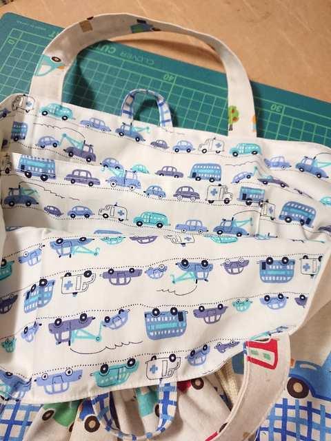 ハンドメイド 手提げバック3点セット < キッズ/ベビー  ハンドメイド 手提げバック3点セット < キッズ/ベビーの