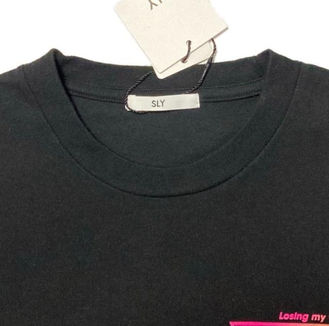 SLY◎ワンポイント半袖Tシャツ黒(F)新品 < ブランド SLY◎ワンポイント半袖Tシャツ黒(F)新品 < ブランドの