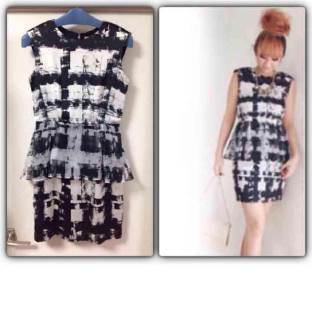 FRAY I.D / フレイアイディーダブルチェックプリントワンピース < ブランド  FRAY I.D / フレイアイディーダブルチェックプリントワンピース  < ブランドの