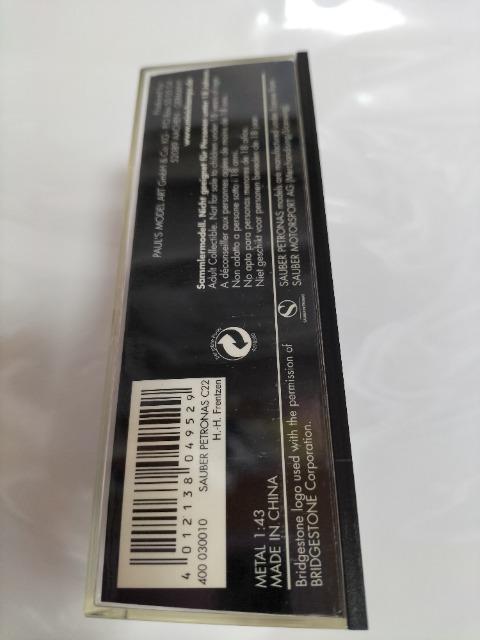 1/43 ザウバーペトロナス C22 ハインツ・ハラルド・フレンツェン 本戦仕様 < ホビー  1/43 ザウバーペトロナス C22 ハインツ・ハラルド・フレンツェン 本戦仕様 < ホビーの