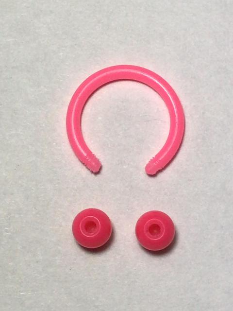 アクリルボディピアス サーキュラーバーベル ピンク 16G 内径 10mm ファーストピアス 眉 軟骨 リップ ボール 安い < 男性アクセサリー/時計  アクリルボディピアス サーキュラーバーベル ピンク 16G 内径 10mm ファーストピアス 眉 軟骨 リップ ボール 安い < 男性アクセサリー/時計の