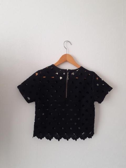 Only love daily◆ブラック 黒 ハートシースルー セットアップ カットソー&スカート◆M < 女性ファッション  Only love daily◆ブラック 黒 ハートシースルー セットアップ カットソー&スカート◆M < 女性ファッションの