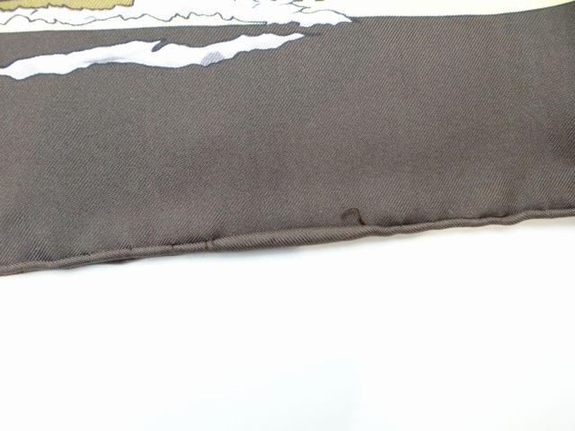 エルメス カレ90 ニューオリンズ クレオール ジャズ スカーフ ブラウン系<USED訳ありタグなし>【送料無料】 < ブランド  エルメス カレ90 ニューオリンズ クレオール ジャズ スカーフ ブラウン系<USED訳ありタグなし>【送料無料】 < ブランドの