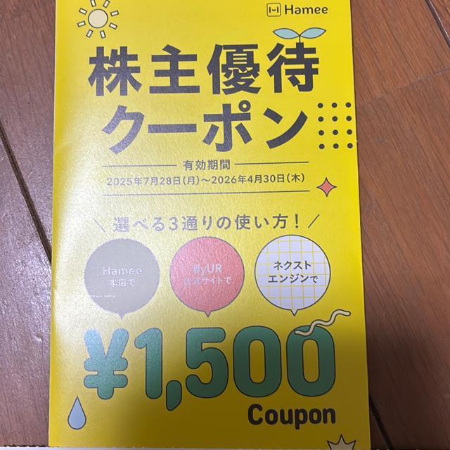 Hamee 株主優待 < チケット/金券 Hamee 株主優待 < チケット/金券の