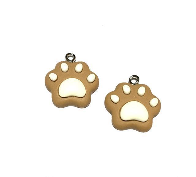 111-2 樹脂パーツ 2個 犬猫 肉球チャーム 動物 モカ茶色◯ < ペット/手芸/園芸 111-2 樹脂パーツ 2個 犬猫 肉球チャーム 動物 モカ茶色◯ < ペット/手芸/園芸の