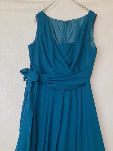 JUNCHARMAINE ティール ラップ ノースリ ドレス ワンピース M N2m < 女性ファッション JUNCHARMAINE ティール ラップ ノースリ ドレス ワンピース M N2m < 女性ファッションの