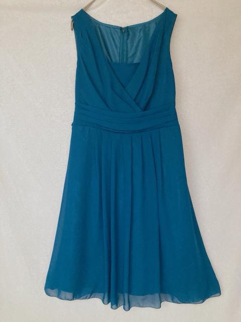 JUNCHARMAINE ティール ラップ ノースリ ドレス ワンピース M N2m < 女性ファッション JUNCHARMAINE ティール ラップ ノースリ ドレス ワンピース M N2m < 女性ファッションの