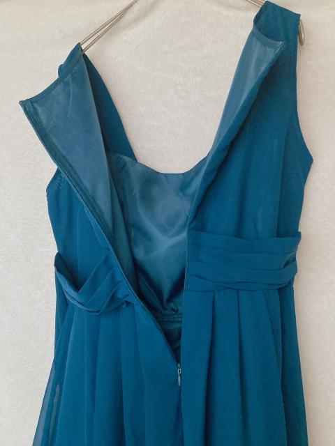 JUNCHARMAINE ティール ラップ ノースリ ドレス ワンピース M N2m < 女性ファッション JUNCHARMAINE ティール ラップ ノースリ ドレス ワンピース M N2m < 女性ファッションの