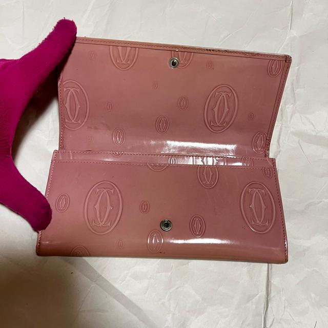 【Cartier / カルティエ】 ハッピーバースデー エナメル 二つ折り長財布 マストライン ピンク < ブランド 【Cartier / カルティエ】 ハッピーバースデー エナメル 二つ折り長財布 マストライン ピンク < ブランドの