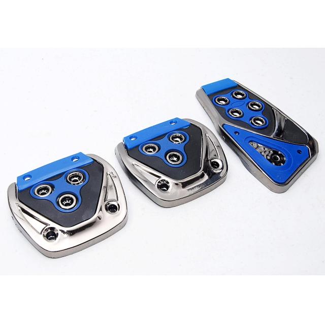 フォーミュラスペック ノンスリップ スポーツ ペダルカバー ブルー MT用 汎用 ペダルパッド マニュアル 軽量 ドレスアップ 青 < 自動車/バイク フォーミュラスペック ノンスリップ スポーツ ペダルカバー ブルー MT用 汎用 ペダルパッド マニュアル 軽量 ドレスアップ 青 < 自動車/バイク