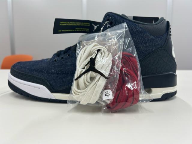 Levi'sR x Air Jordan 3 Retro Indigo Sp�@31cm �� �j���t�@�b�V������ 