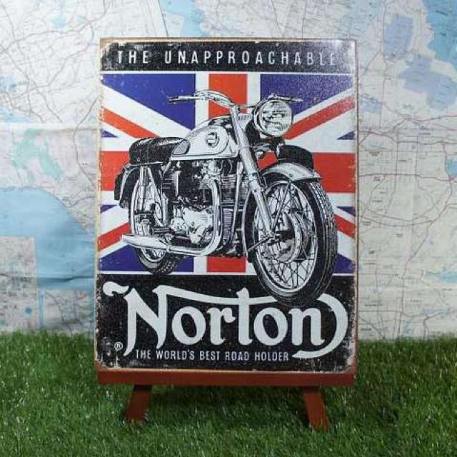 新品【ブリキ看板】Norton/ノートン Best Road Holder < ホビー  新品【ブリキ看板】Norton/ノートン Best Road Holder  < ホビーの