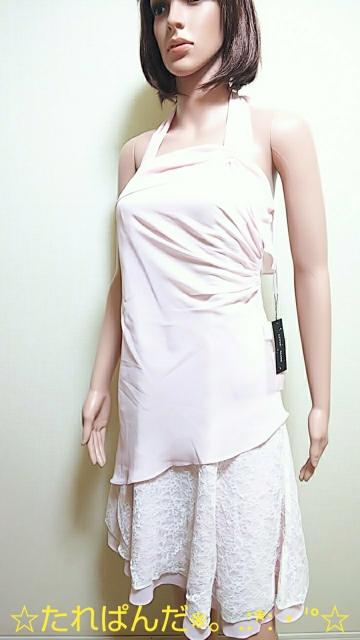 新品タグ付☆きらAシフォン&レース重ねのドレスD114☆3点で即落 < 女性ファッション  新品タグ付☆きらAシフォン&レース重ねのドレスD114☆3点で即落  < 女性ファッションの